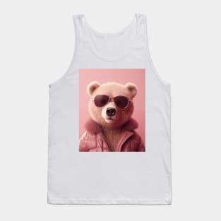 Pink Teddy Bear Tank Top